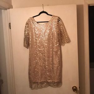 Gold Sequin Dress